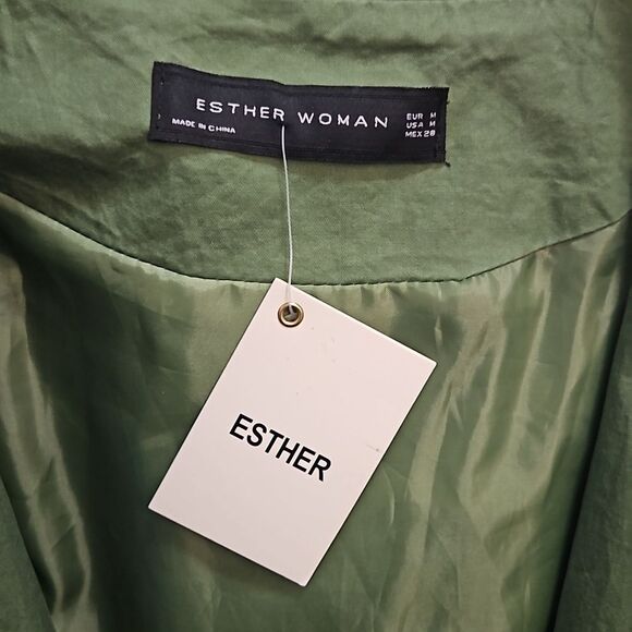 NWT Esther Army Green Anorak Jacket Medium - Picture 8 of 13